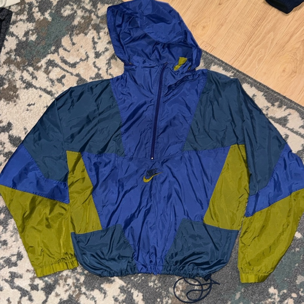 Authentic 90s vintage Nike quarter zip windbreaker pull over Men’s LG